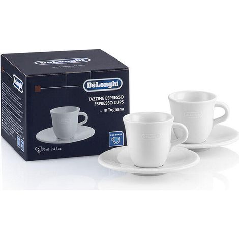 Delonghi - 2 tazas de espresso de porcelana - 5513283721 - 8004399334236 (1/2)