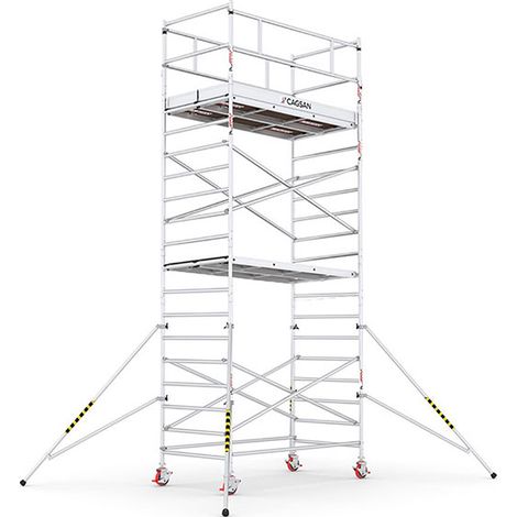 Rollgerust - 2 Bühnen - Max. Arbeitshöhe 6.40m - L6-2P (1/5)