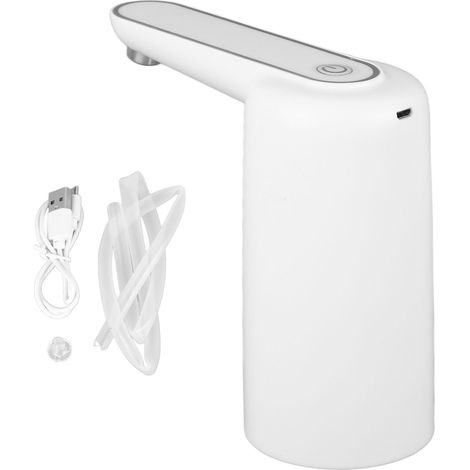 Distributeur D Eau Électrique Portable - Interrupteur Un Bouton 5w 1200mah - Pour Eau En Bouteille Et Purifiée - Usage Domestique Et Bureau - Blanc (1/5)