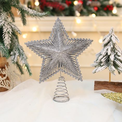 Décoration de sapin de Noël, décoration de Noël, décoration de sapin en forme d'étoile de Noël, décoration de sapin de Noël, fournitures de Noël (1/5)