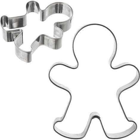 Cortador de galletas con forma de hombre, cortador de galletas de jengibre (1/3)
