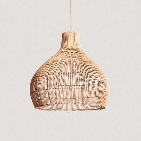 Suspension Rotin Kaikura-M ILUZZIA Textile naturel (1/5)