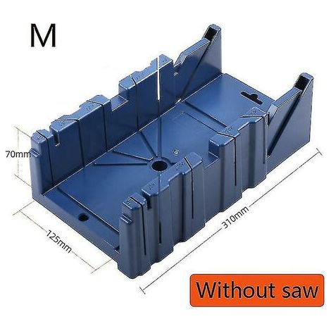 Mitre Saw Box, Multi-Angle Cutting Block, Woodworking Tool, Frame Saw Box (Size: m) (1/4)