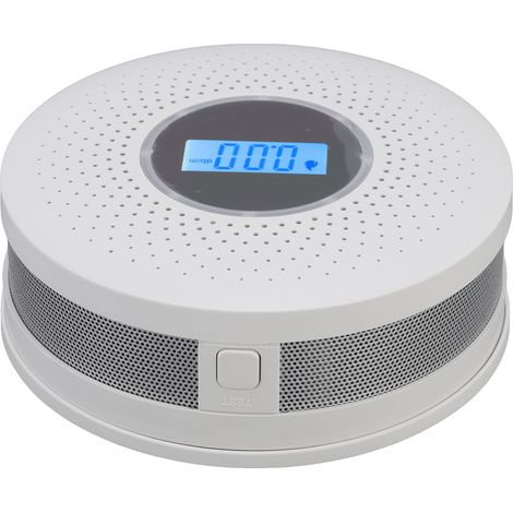 Détecteur de Fumée et Monoxyde de Carbone avec Écran LCD - Alarme Combinée Haute Sensibilité pour Maison (1/5)