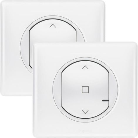 Legrand 067636 Ready-to-install Céliane white roller shutter with Netatmo wireless control