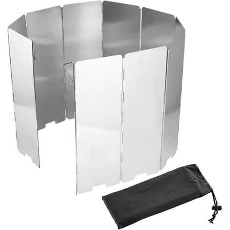 Brise-Vent Pour Réchaud - 10 Pièces En Alliage D'Aluminium - Pliable Et Léger - Pour Randonnée Camping Extérieur - Lot De 10 (1/5)