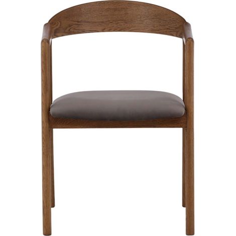 Långön chaise de salle à manger avec accoudoirs marron (1/5)