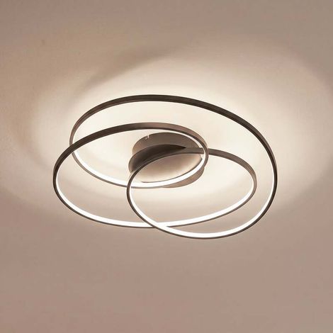 [GEBRAUCHT] B-Ware Lindby Deckenleuchte Kateryna LED dimmbar Hängeleuchte Lampe schwarz Ø60cm (1/2)