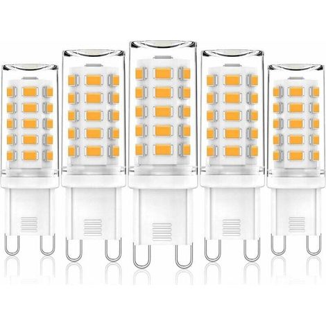 Lampadina a perline G9 bianco caldo 220v lampadina a mais G9-33 perline-3W luce bianca calda 3000K 5 pezzi