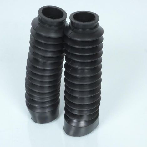 Paire de soufflet de fourche noir Ø30x50x195mm pour moto (1/5)