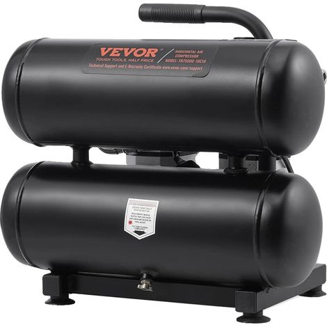 Compresor de aire, presión máxima de 125 PSI, funcionamiento silencioso, 18 L (1/2)