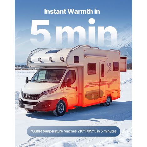 Chauffage Diesel 12-24V 5-8KW Réchauffeur d'Air Diesel Portable (1/5)