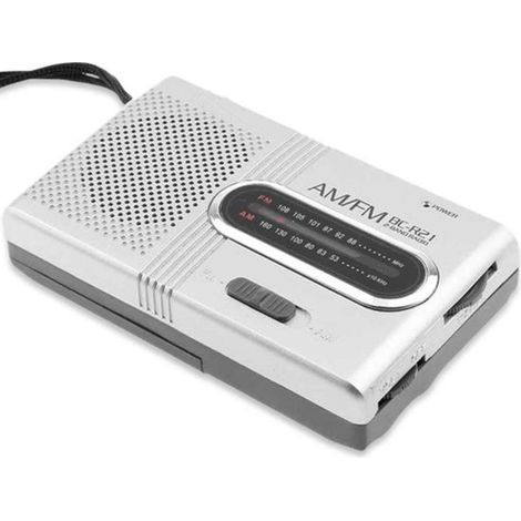Petite radio portable AM/FM à piles, radio d'urgence compacte avec prise casque, idéale pour situations d'urgence et activités extérieures