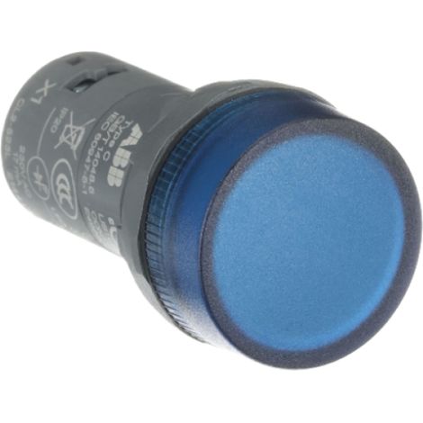 Spia luminosa led blu 230v ac 22mm ip66/ip67/ip69k abb cl2523l (1/3)