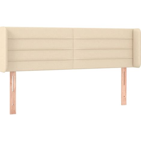 Maison Exclusive - Cabecero de tela color crema 147x16x78/88 cm (1/5)