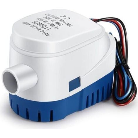 Pompes de Cale, Pompe de Cale Automatique 12V 1100GPH Pompe à Eau Liquide Silencieuse Automatique pour Pompe de Cale Marine Pompe à Eau pour Bateaux, étangs, Piscines (1/5)
