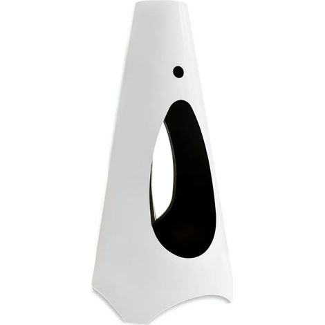 Stufa a Bioetanolo Conica Statica 3 kW Bruciatore Rotondo Bianco