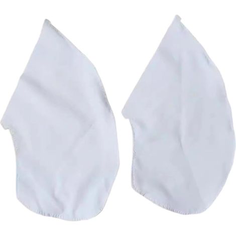 Set di 2 tasche laterali cucite, tasche di sicurezza per gonne e felpe, tasche interne robuste e sicure, bianche (1/5)