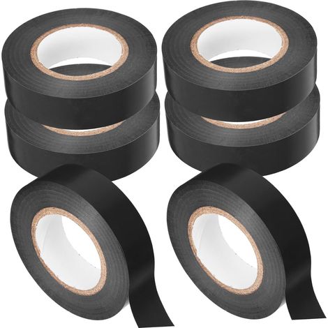 Ruban isolant électrique en PVC noir, adhésif puissant pour câblage (1/5)