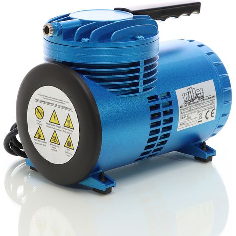 Wiltec Compresseur à membrane Aérographe Airbrush AS06 – Portatif et silencieux – 3,5 bar – Diaphragme – Sans huile – Pour aérographie, modélisme, manucure, tatouage (1/6)
