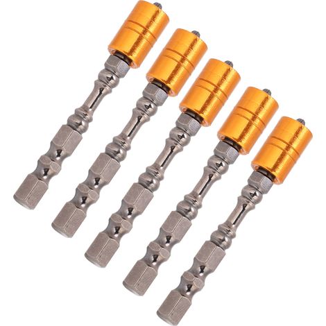 5-teiliges Schraubendreher-Bit-Set aus legiertem Stahl mit Magnetspule zum Befestigen oder Lösen von Schrauben, 65 mm (1/5)