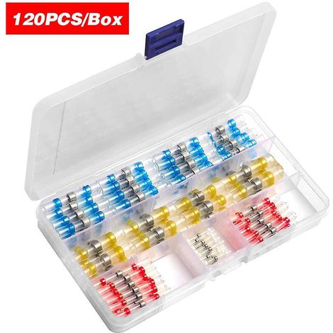 120 Stück/Box Schrumpfschlauch, wasserdicht, sortiert, Lötverbinder, Schrumpfschlauch