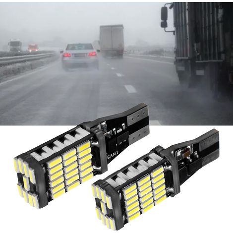 Feu de stop LED voiture haute luminosité faible consommation ampoule de feu arrière blanc pour marche arrière (1/5)