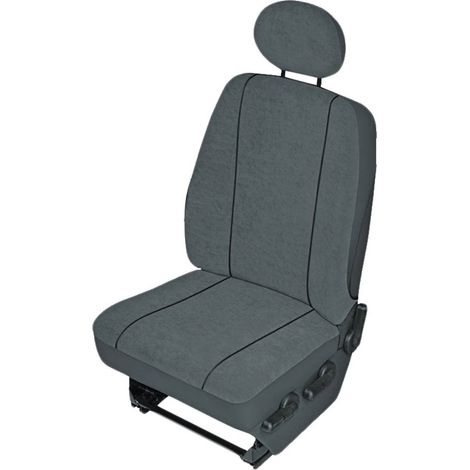 HP Autozubehör 22418 Coprisedile Poliestere Grigio Sedile di guida, Sedile del passeggero