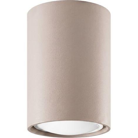 Plafonniers Lagos acier taupe 1xGU10 6cm Sollux (1/5)