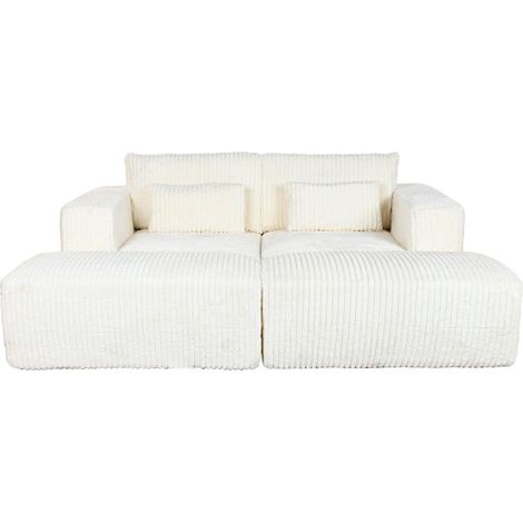Sofa Poliester Foam 220X158X91 Modular Pana Crema (1/5)