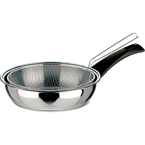 POÊLE INOX AVEC PANIER (1/2)