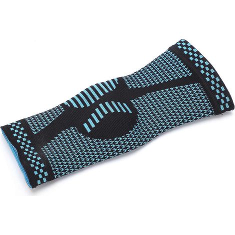 Cheville bandée bleue en nylon extensible, légère et respirante, pour hommes et femmes, idéale pour la protection des pieds lors de la pratique sportive.