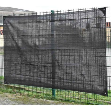 schwarzes Bauzaunnetz 1,80m x 3,45m (1/2)