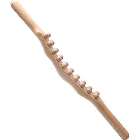 Drei Reihen mit je 31 Roll- und Knetstäben massieren einen universellen Meridian für den ganzen Körper, und ein Roll- und Schabewerkzeug mit 20 Perlen ist für den Magen bestimmt. (1/5)