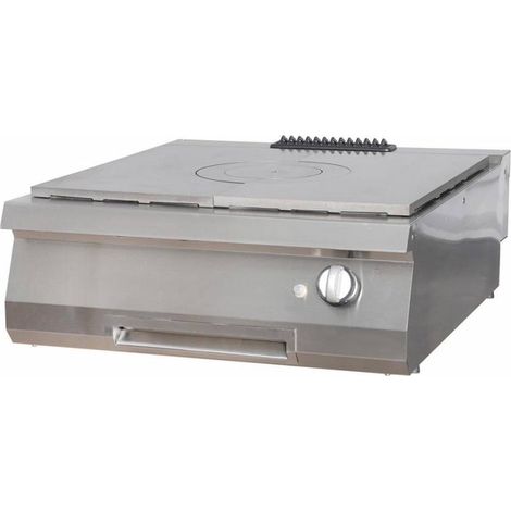 Heavy Duty Plaque Coup de Feu - 1 Brûleur - Double - Prof. 70 cm - Gaz - Maxima