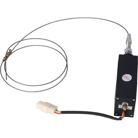 Électrovanne d'arrêt pour moteur diesel, groupe électrogène, interrupteur d'accélérateur électrique, variateur de vitesse 24 V CC (1/5)