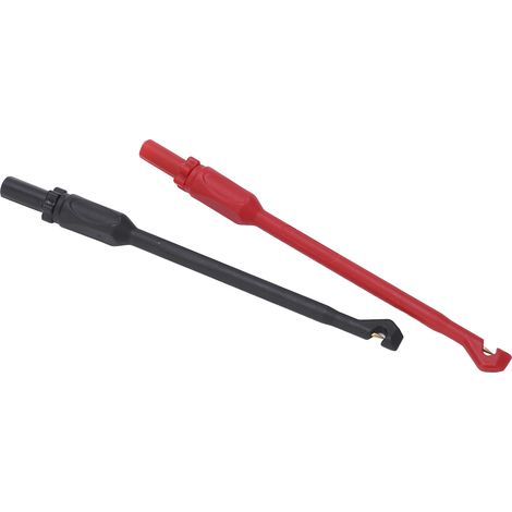 Satz mit 2 J.30016 Prüfspitzen für Multimeter, Haken mit 4-mm-Stecker, isoliert, Kfz-Diagnosenadel (1/5)