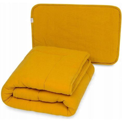 DECKE und KISSEN 135x100+40x60 MUSLIN