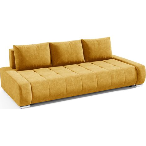 3-Sitzer-Sofa mit Bettkasten Jonas Gelb