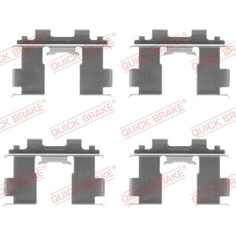 Kit d'accessoires, plaquette de frein à disque Quick Brake 109-1205 NISSAN