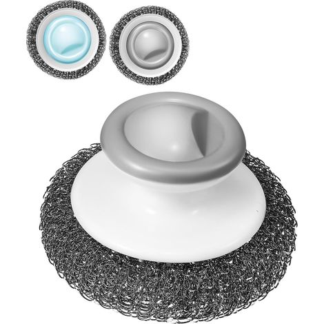 3 pièces Lot de Brosses Inox Multifonctions avec Poignée Épurateur pour (1/5)