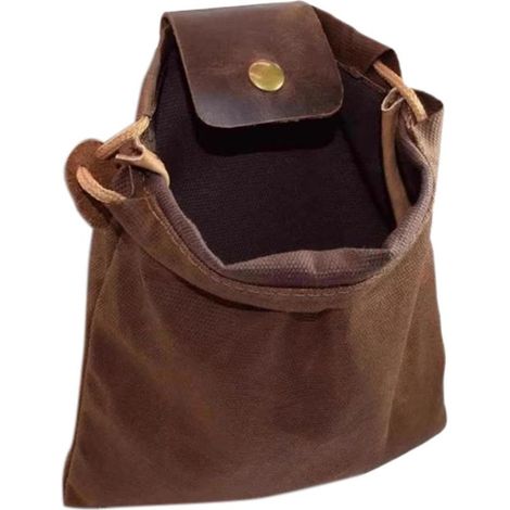 Pochette pour ceinture, ciré pliable avec cordon de serrage – Sac de chasse – pour coquillages, trésors, outils de survie, champignons, oranges, fruits, légumes (1/5)