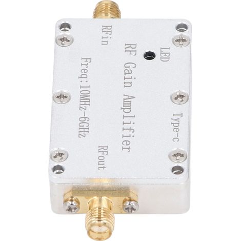 Module RF amplificateur 30dB 10MHz-6GHz entrée sortie SMA femelle boîtier aluminium pour récepteur (1/5)