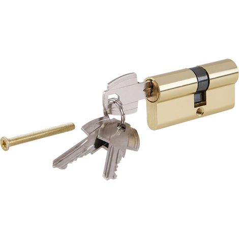 LEVIOR Inserto de cerradura latonado 65mm 3 llaves 23000.01