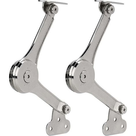 2 robuste Deckelstützscharniere, Soft-Close-Klappdeckelhalter, halten den Deckel des Schranks offen. (1/4)