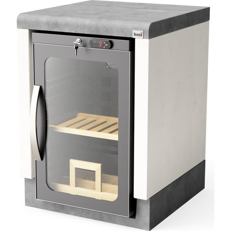 TUOZI - Módulo Stand MÓDULO FRIGORÍFICO 61 para Barbacoa de Obra Prefabricada (Blanco, Gris - 61 x 63 x 63 cm) - Uso en Exteriores (1/5)