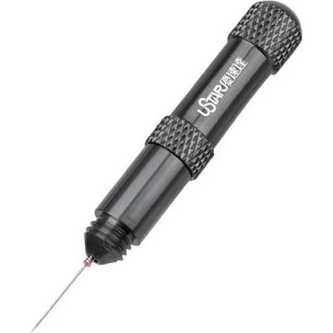 Mini applicateur de colle en métal, aiguille pour loisirs créatifs, noir