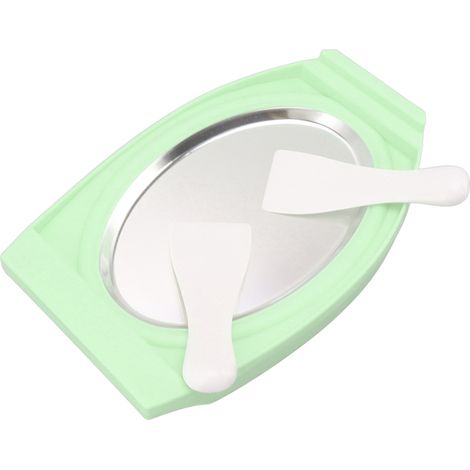 Machine à glace roulée de qualité alimentaire, plaque froide intéressante et pratique pour glaces roulées maison, verte (1/5)