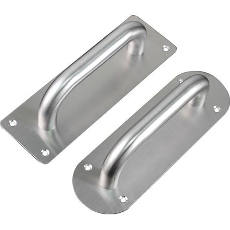 Ensemble de poignées de porte en acier inoxydable résistant pour portail, garage, abris, meubles, grand style rustique, 2 pièce 20065mm, Square