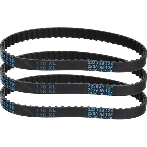Pcs 118XL 037 Timing Belt 59 Teeth Rubber Toothed Gear Belt, Width 0.37", Pitch 0.20" Timing Belt (1/5)
